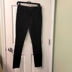 American Eagle hi rise jegging in 8 regular black super stretch